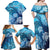 Hawaii World Ocean Day Family Matching Off Shoulder Maxi Dress and Hawaiian Shirt Kakau Turtles