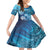 Hawaii World Ocean Day Family Matching Off Shoulder Short Dress and Hawaiian Shirt Kakau Turtles