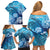 Hawaii World Ocean Day Family Matching Off Shoulder Short Dress and Hawaiian Shirt Kakau Turtles