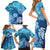 Hawaii World Ocean Day Family Matching Short Sleeve Bodycon Dress and Hawaiian Shirt Kakau Turtles