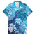 Hawaii World Ocean Day Family Matching Short Sleeve Bodycon Dress and Hawaiian Shirt Kakau Turtles