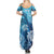 Hawaii World Ocean Day Family Matching Summer Maxi Dress and Hawaiian Shirt Kakau Turtles