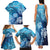 Hawaii World Ocean Day Family Matching Tank Maxi Dress and Hawaiian Shirt Kakau Turtles