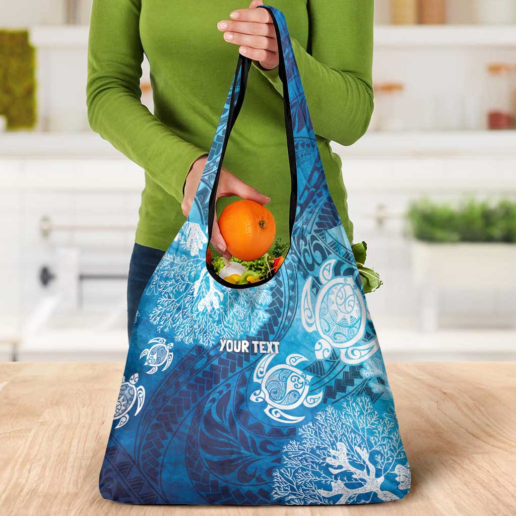 Hawaii World Ocean Day Grocery Bag Kakau Turtles LT7 - Polynesian Pride