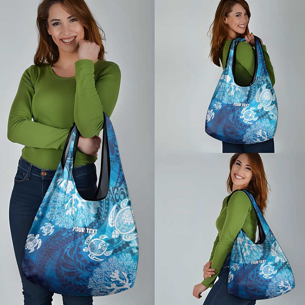 Hawaii World Ocean Day Grocery Bag Kakau Turtles LT7 - Polynesian Pride