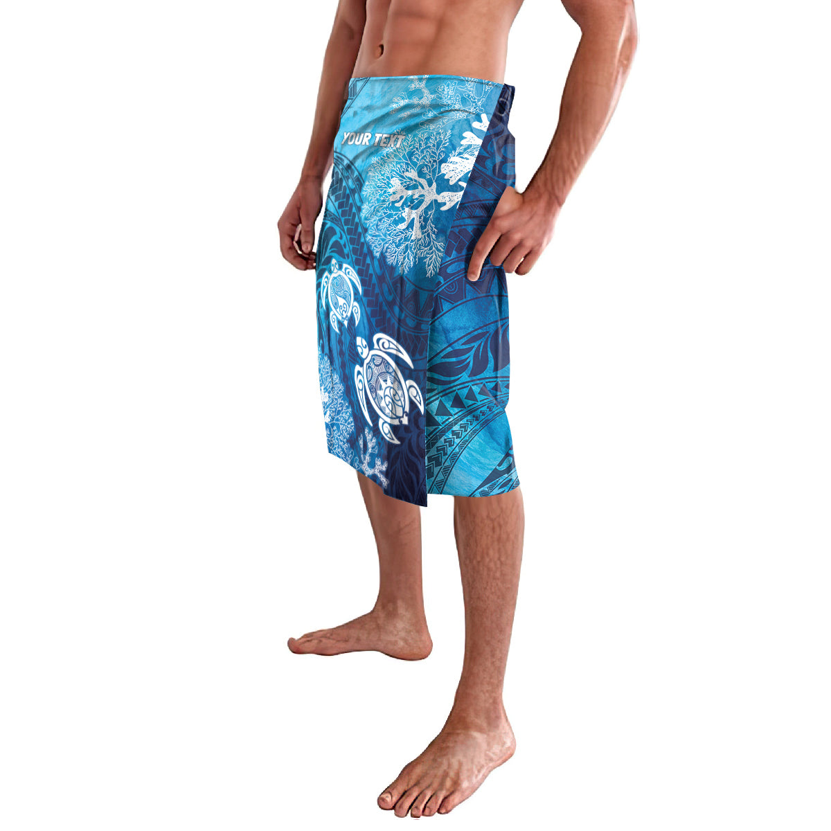 Hawaii World Ocean Day Lavalava Kakau Turtles LT7 - Polynesian Pride