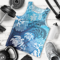 Hawaii World Ocean Day Men Tank Top Kakau Turtles LT7 - Polynesian Pride