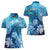 Hawaii World Ocean Day Women Polo Shirt Kakau Turtles