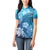 Hawaii World Ocean Day Women Polo Shirt Kakau Turtles