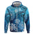 Hawaii World Ocean Day Zip Hoodie Kakau Turtles