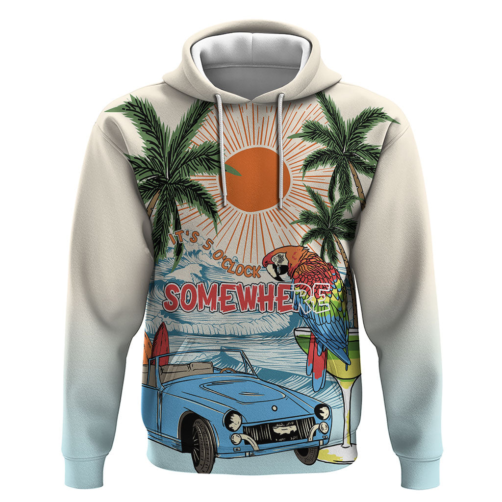 Summer Holiday It's 5 o'clock Somewhere Vintage Hawaii Hoodie