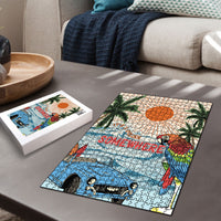 Summer Holiday It's 5 o'clock Somewhere Vintage Hawaii Puzzle