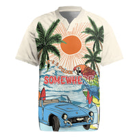 Summer Holiday It's 5 o'clock Somewhere Vintage Hawaii Rugby Jersey