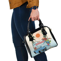 Summer Holiday It's 5 o'clock Somewhere Vintage Hawaii Shoulder Handbag