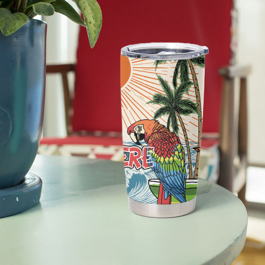 Summer Holiday It's 5 o'clock Somewhere Vintage Hawaii Tumbler Cup