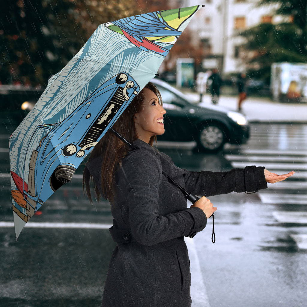 Summer Holiday It's 5 o'clock Somewhere Vintage Hawaii Umbrella