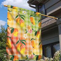 Aloha Hawaii Palaka Print Mango Plumeria Garden Flag Tropical Vibes