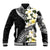 Aloha Hawaii Festive Baseball Jacket Frangipani Lace Classic