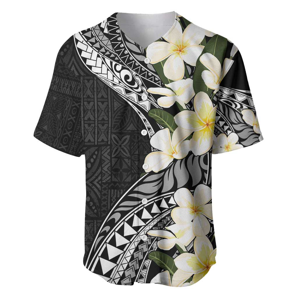 Aloha Hawaii Festive Baseball Jersey Frangipani Lace Classic