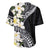 Aloha Hawaii Festive Baseball Jersey Frangipani Lace Classic