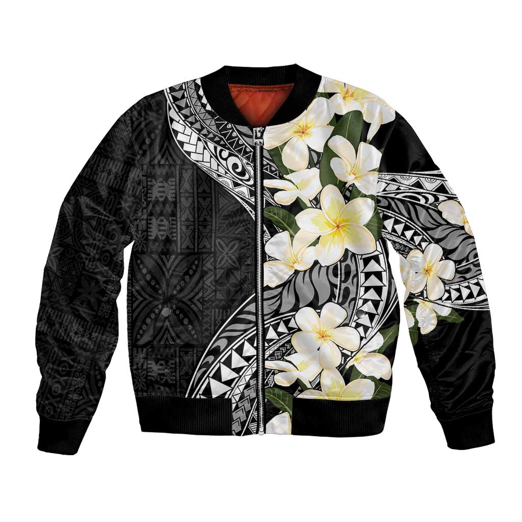 Aloha Hawaii Festive Bomber Jacket Frangipani Lace Classic