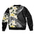 Aloha Hawaii Festive Bomber Jacket Frangipani Lace Classic