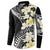 Aloha Hawaii Festive Button Sweatshirt Frangipani Lace Classic