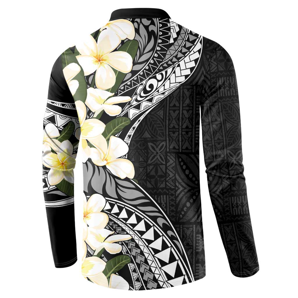 Aloha Hawaii Festive Button Sweatshirt Frangipani Lace Classic LT7 - Polynesian Pride