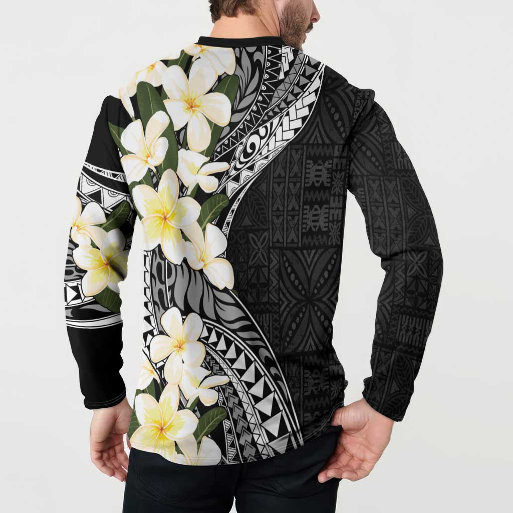 Aloha Hawaii Festive Button Sweatshirt Frangipani Lace Classic LT7 - Polynesian Pride