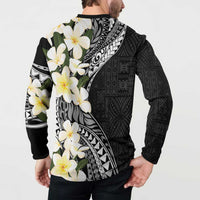 Aloha Hawaii Festive Button Sweatshirt Frangipani Lace Classic LT7 - Polynesian Pride