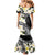 Aloha Hawaii Festive Family Matching Mermaid Dress and Hawaiian Shirt Frangipani Lace Classic