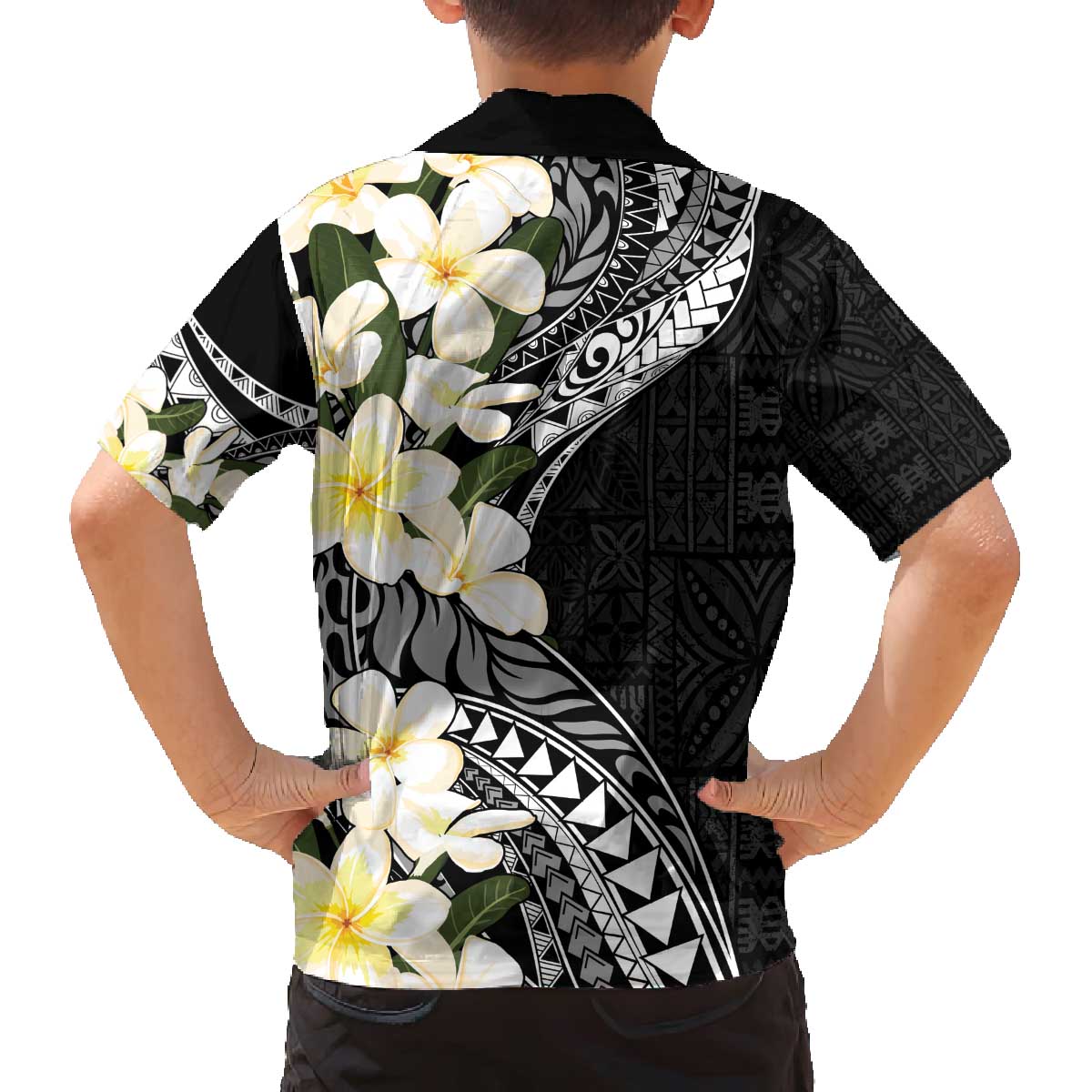 Aloha Hawaii Festive Family Matching Puletasi and Hawaiian Shirt Frangipani Lace Classic LT7 - Polynesian Pride