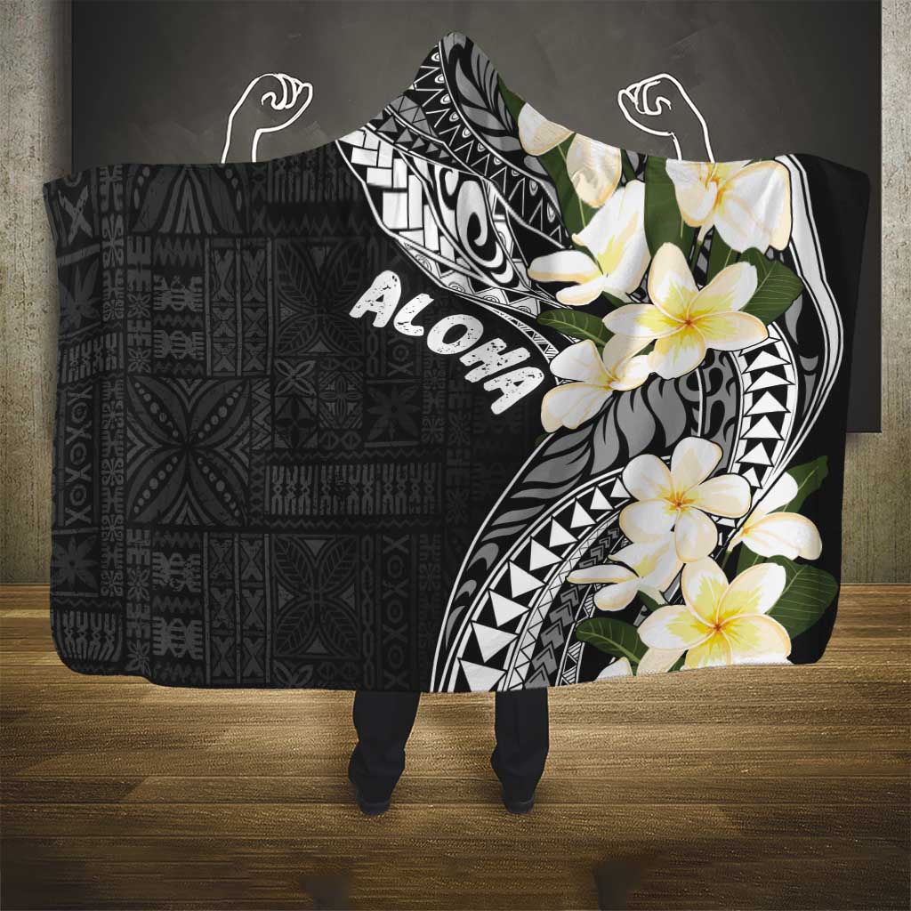 Aloha Hawaii Festive Hooded Blanket Frangipani Lace Classic LT7 - Polynesian Pride
