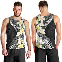Aloha Hawaii Festive Men Tank Top Frangipani Lace Classic LT7 - Polynesian Pride