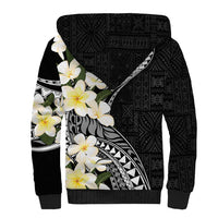 Aloha Hawaii Festive Sherpa Hoodie Frangipani Lace Classic LT7 - Polynesian Pride