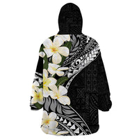 Aloha Hawaii Festive Wearable Blanket Hoodie Frangipani Lace Classic LT7 - Polynesian Pride