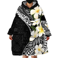Aloha Hawaii Festive Wearable Blanket Hoodie Frangipani Lace Classic LT7 - Polynesian Pride