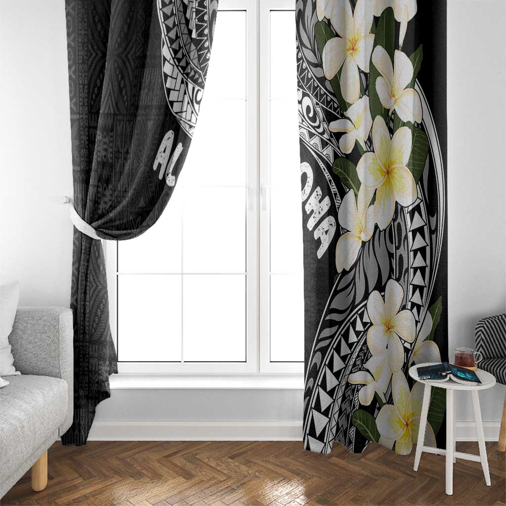 Aloha Hawaii Festive Window Curtain Frangipani Lace Classic LT7 - Polynesian Pride