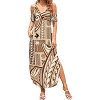 samoa-tapa-family-matching-summer-maxi-dress-and-hawaiian-shirt-siapo-mix-tatau-patterns
