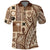 Samoa Tapa Polo Shirt Siapo Mix Tatau Patterns LT7 Beige - Polynesian Pride