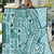 Samoa Tapa Quilt Siapo Mix Tatau Patterns - Teal LT7 Teal - Polynesian Pride