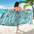 Samoa Tapa Sarong Siapo Mix Tatau Patterns - Teal LT7 - Polynesian Pride