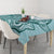 Samoa Tapa Tablecloth Siapo Mix Tatau Patterns - Teal LT7 - Polynesian Pride