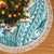 Samoa Tapa Tree Skirt Siapo Mix Tatau Patterns - Teal LT7 - Polynesian Pride