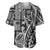 Samoa Tapa Baseball Jersey Siapo Mix Tatau Patterns - Black LT7 Black - Polynesian Pride