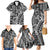 Samoa Tapa Family Matching Mermaid Dress and Hawaiian Shirt Siapo Mix Tatau Patterns - Black LT7 - Polynesian Pride