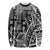 Samoa Tapa Long Sleeve Shirt Siapo Mix Tatau Patterns - Black LT7 Unisex Black - Polynesian Pride