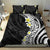 Hawaii Aloha Bedding Set Plumeria Vintage - Black LT7 - Polynesian Pride