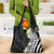 Hawaii Aloha Grocery Bag Plumeria Vintage - Black