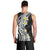 Hawaii Aloha Men Tank Top Plumeria Vintage - Black LT7 - Polynesian Pride